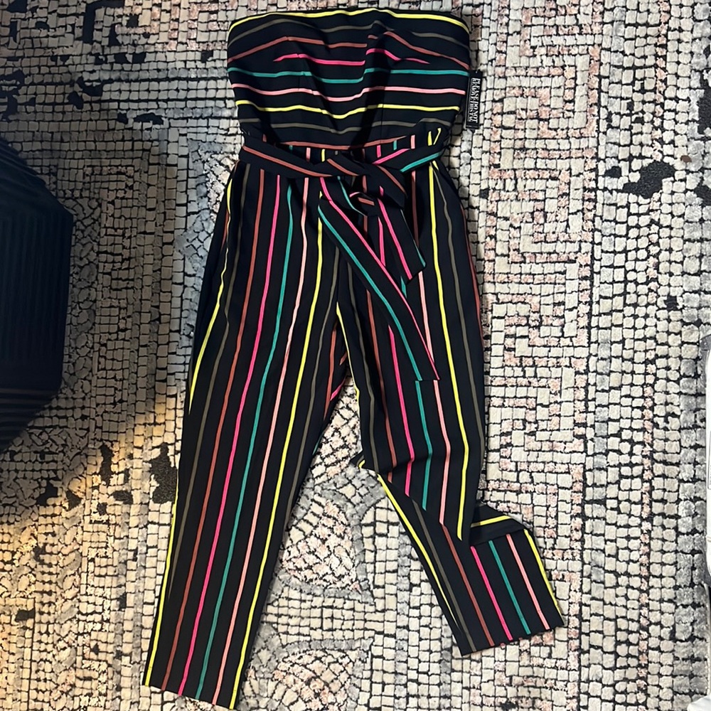 New York and Company Strapless Jumpsuit